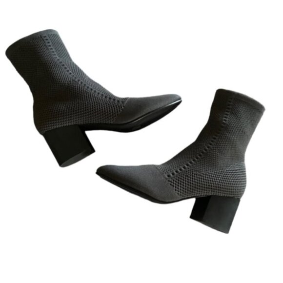 Eileen Fisher Gray Ankle Boots - Picture 6 of 10